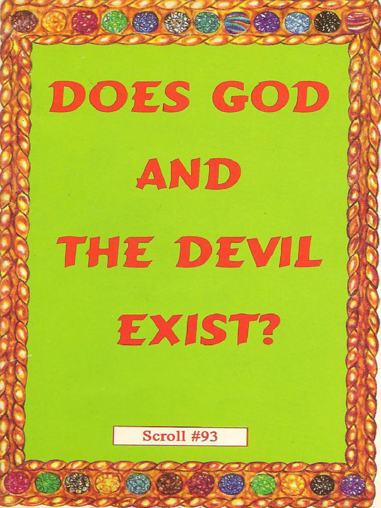 Does God and The Devil Exist | PDF | Serpents In The Bible | Fires
