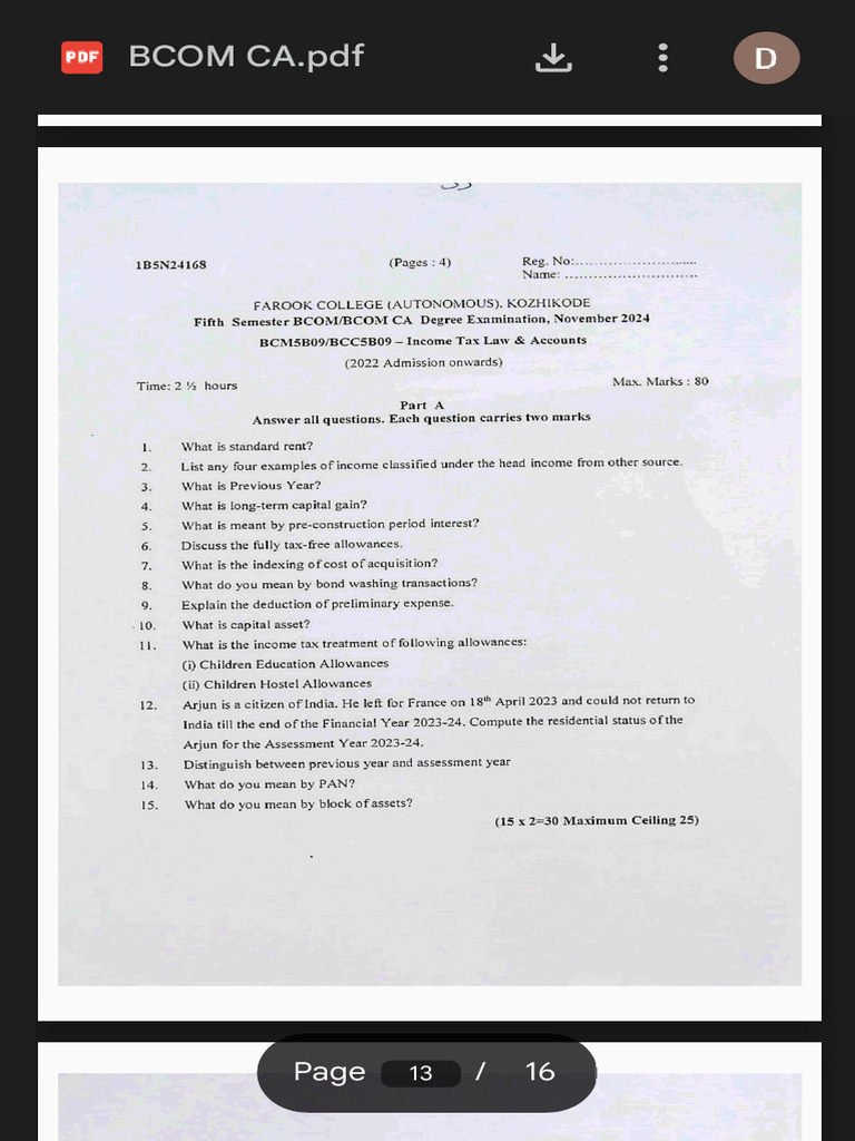 BCOM CA - PDF - Google Drive | PDF