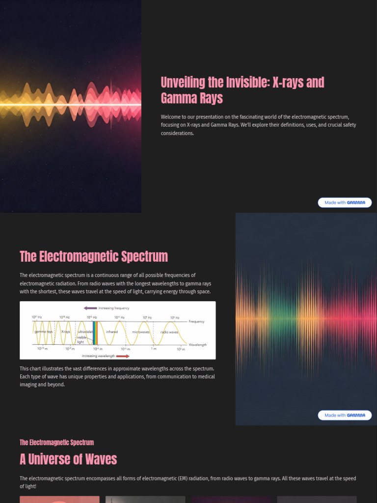 Unveiling the Invisible X Rays and Gamma Rays | PDF | Electromagnetic ...
