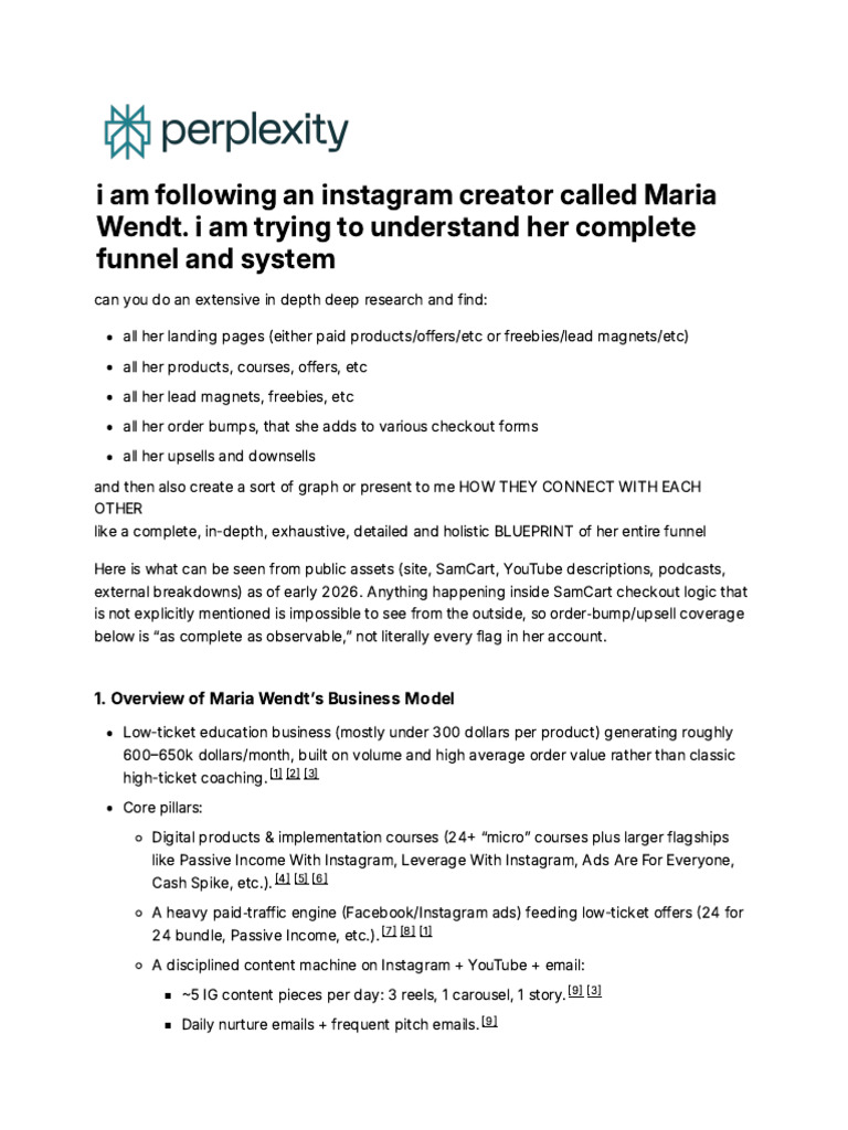 I Am Following An Instagram Creator Called Maria W | PDF