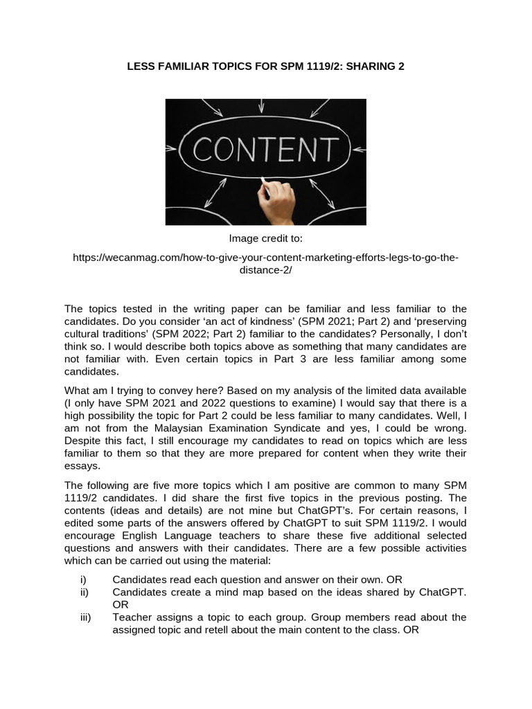 Less Familiar Topics Part 2 | PDF | Sustainability | Forests