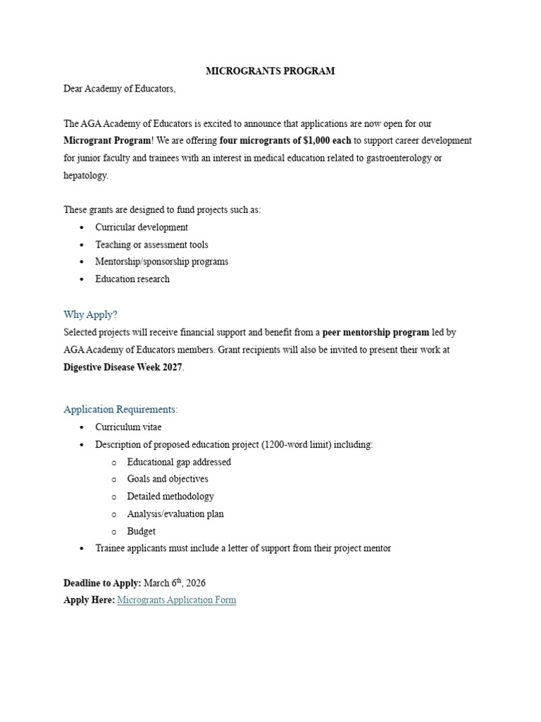 Microgrants & CEMP Application Information | PDF | Mentorship