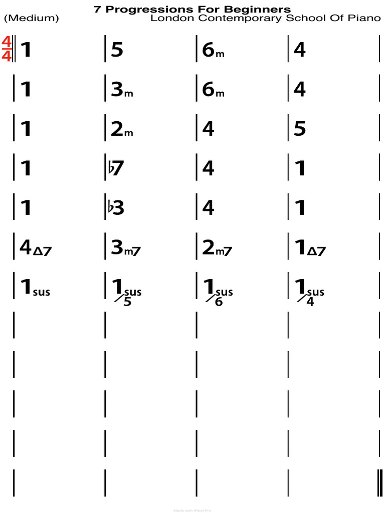 7 Progressions For Beginners | PDF