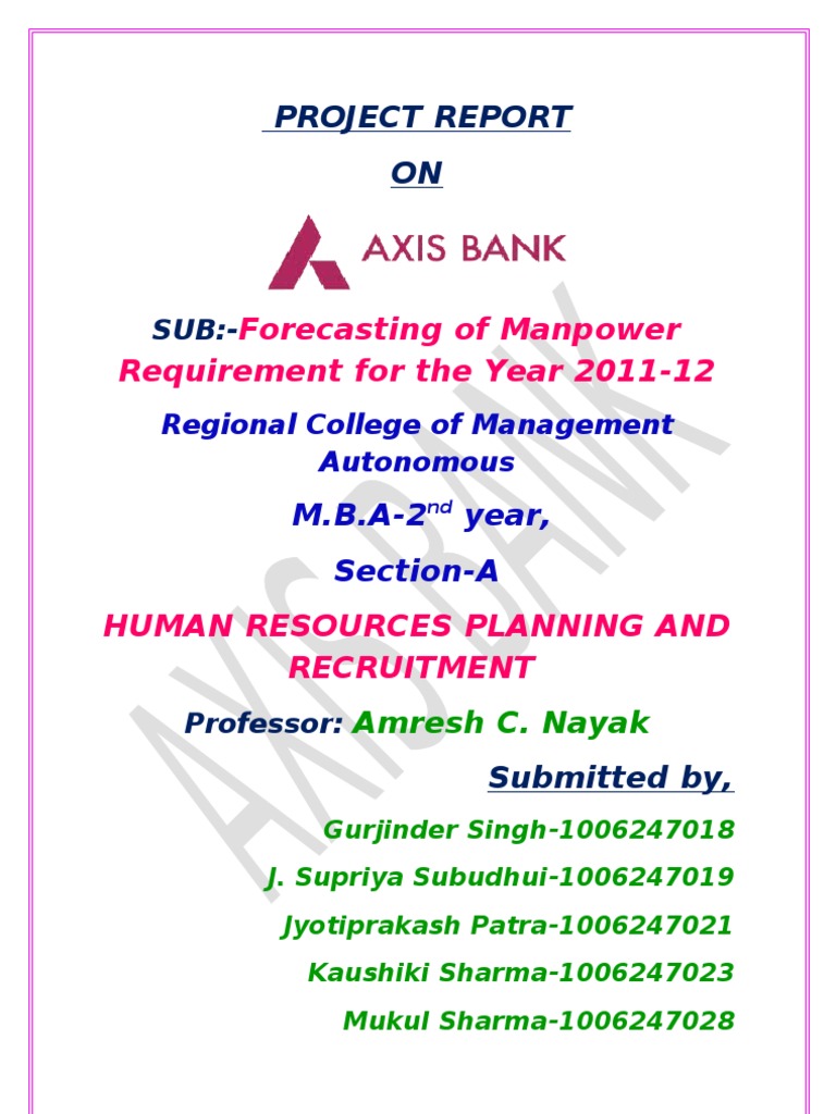 HRP Axis Bank | PDF | Human Resources | Banks