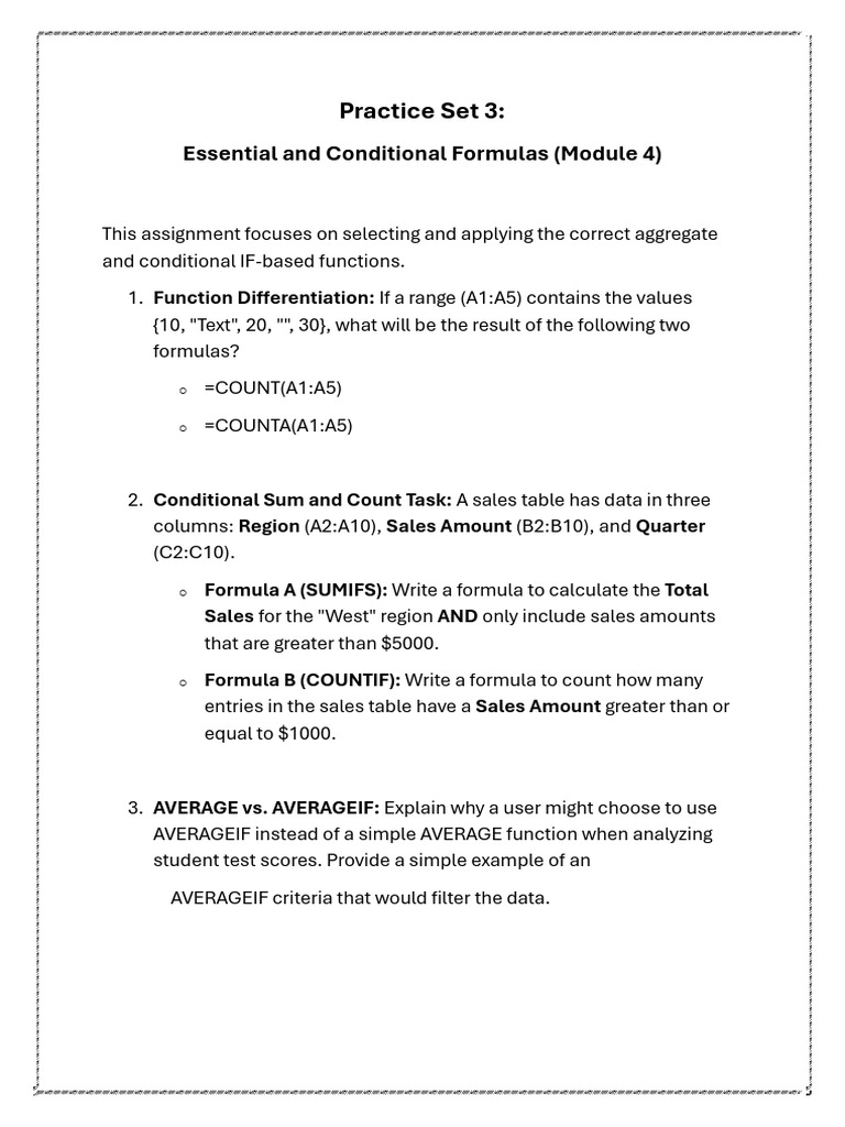 Practice Set 3 | PDF