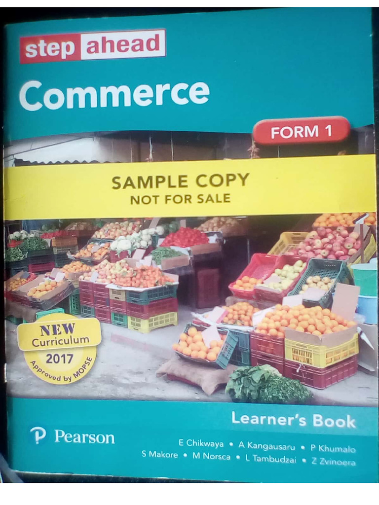 Commerce Book 1 Step Ahead | PDF