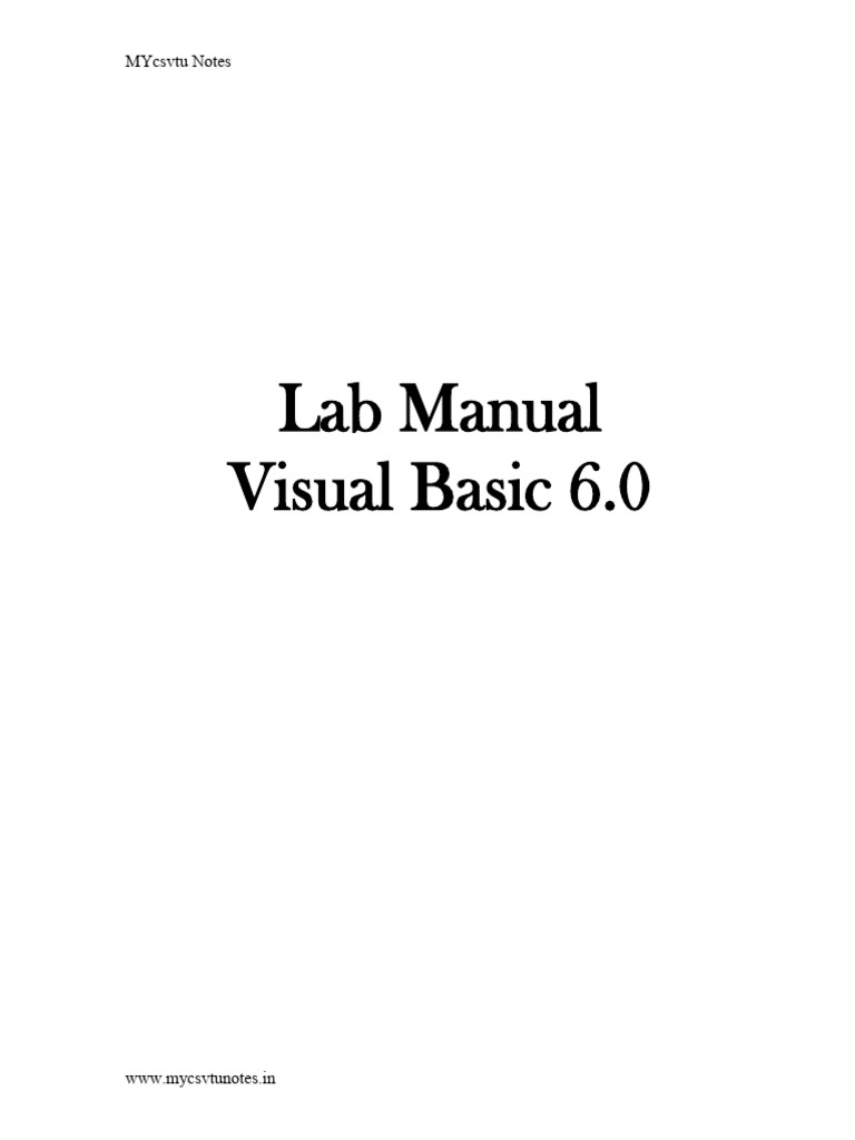 VisBas Manual Page 1-10 | PDF | Data Type | Integer (Computer Science)