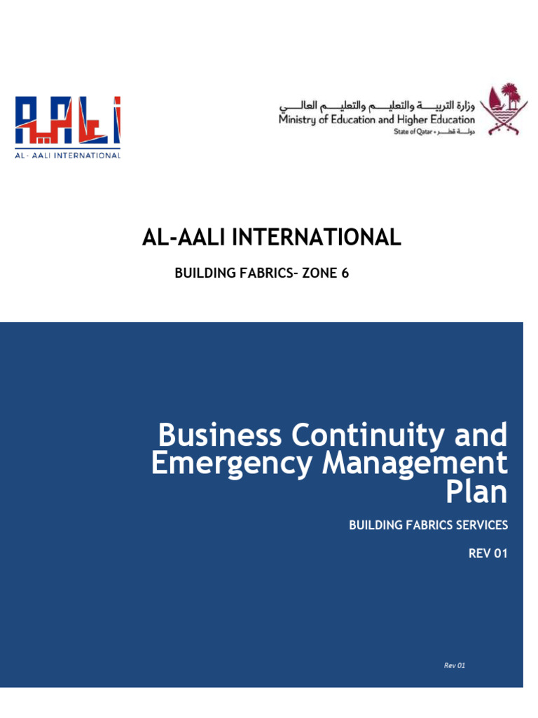 Zone 6-Business Continuity and Emergency Management Plan - REV 01 | PDF ...
