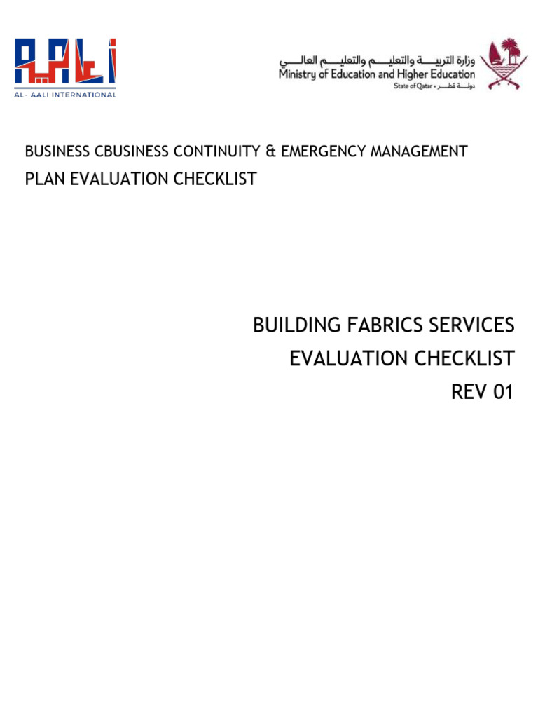 Appendix 03 - BC EMP Evaluation Checklist | PDF