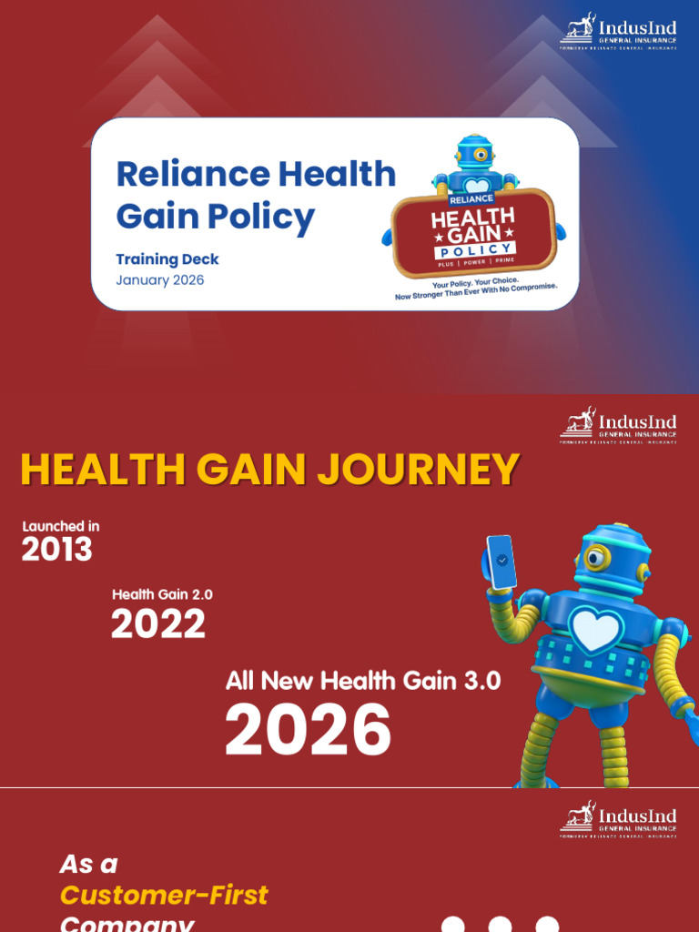 Health Gain 3.0 - Training Deck | PDF | Insurance | Deductible