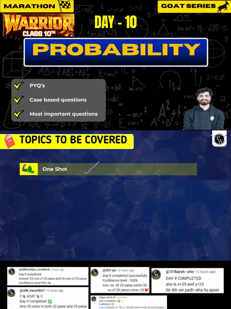 Probability - Class Notes | PDF