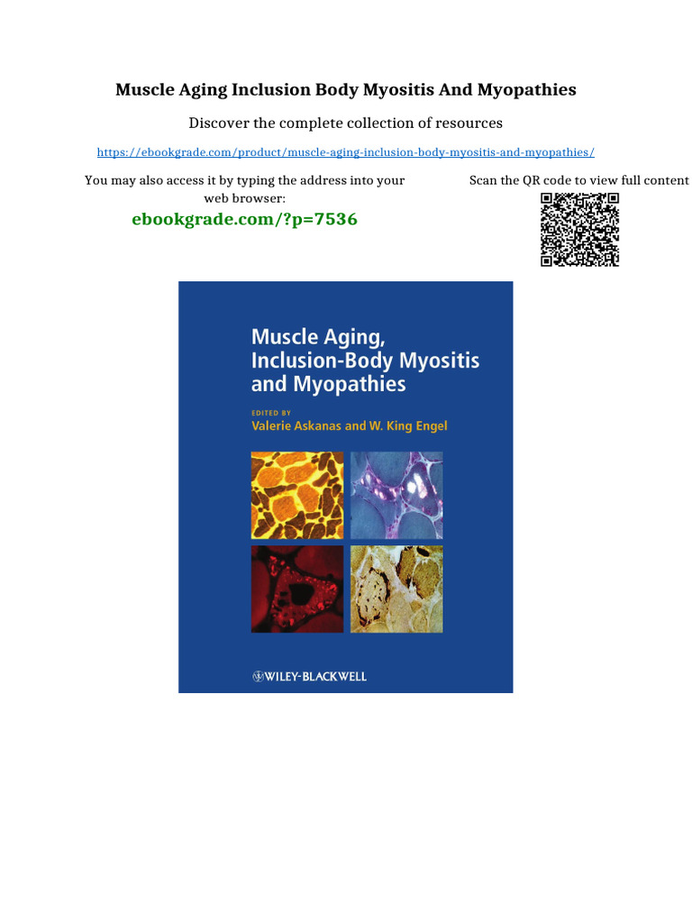 Muscle Aging Inclusion Body Myositis and Myopathies full chapters ...