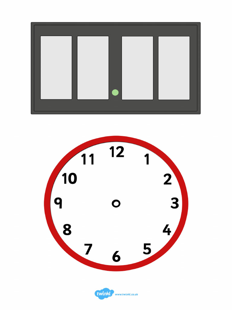 T N 4781 Blank Analogue and Digital Clock | PDF