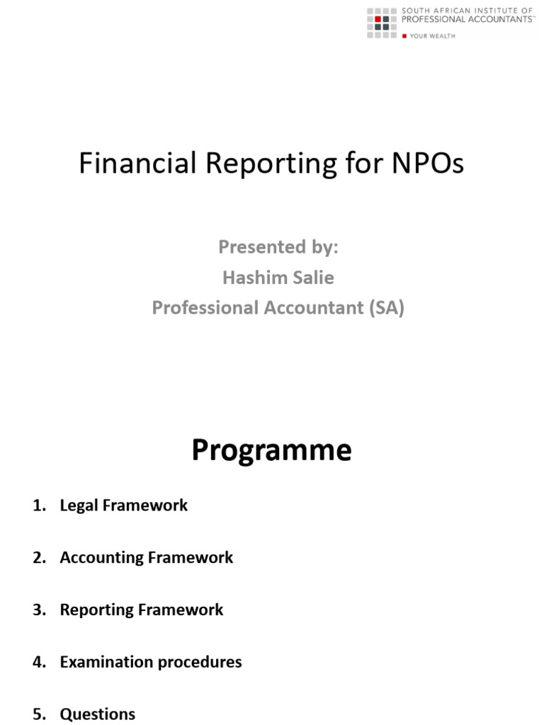 Accountants Report For NPOs | PDF | Nonprofit Organization | Regulatory ...