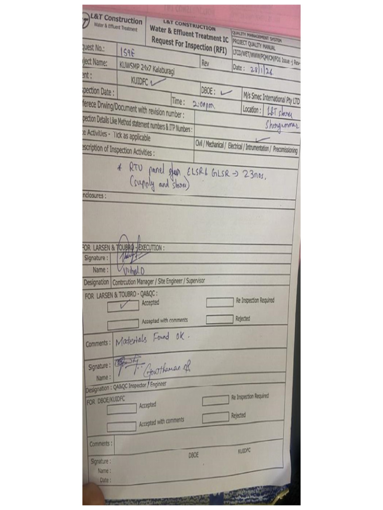 159E - RTU Panel Inspection | PDF