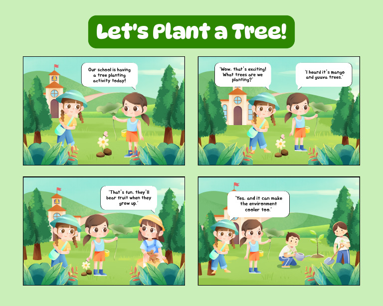 Green Illustrated Tree Planting Comic Strip_20260127_204433_0000 | PDF