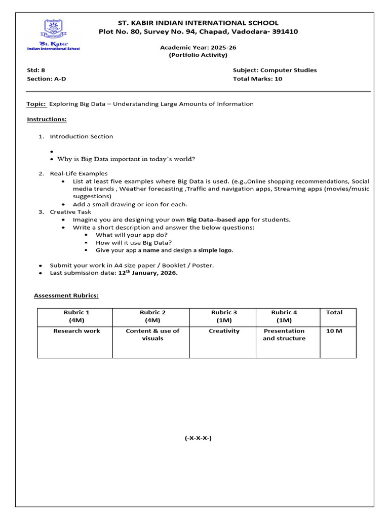 Computerstudies Portfolio 2025-26 | PDF