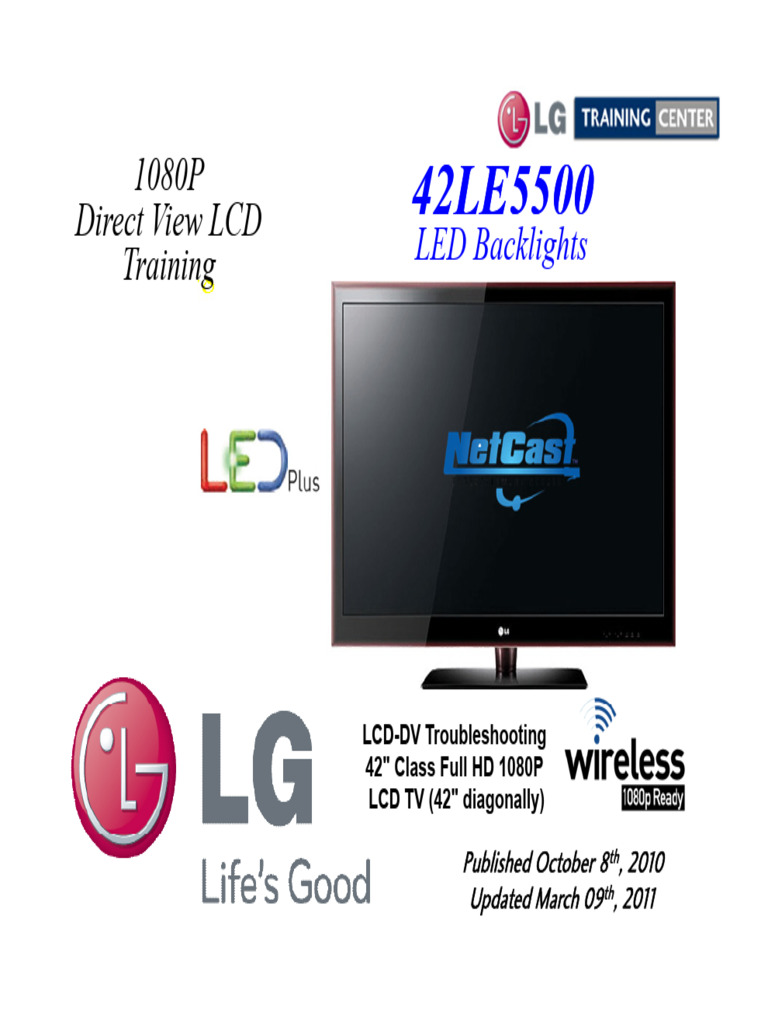 LG 42le5500 Televisor Led LCD Manual | PDF | Electrostatic Discharge ...
