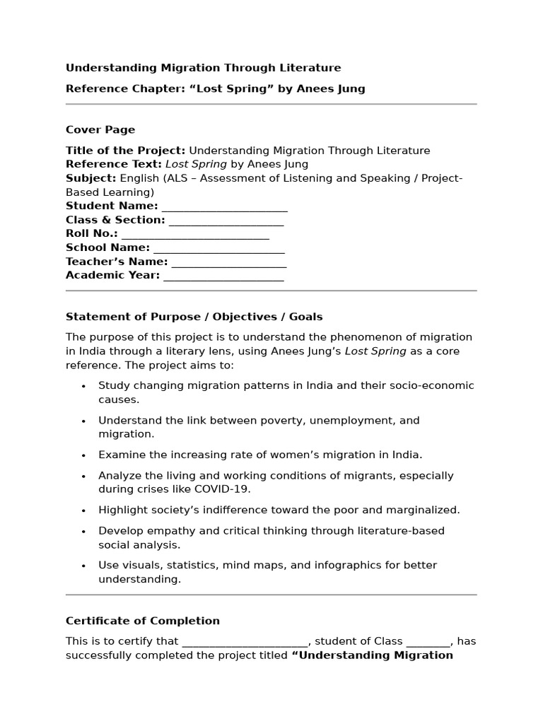 Final English Project | PDF | Migrant Worker | Human Migration