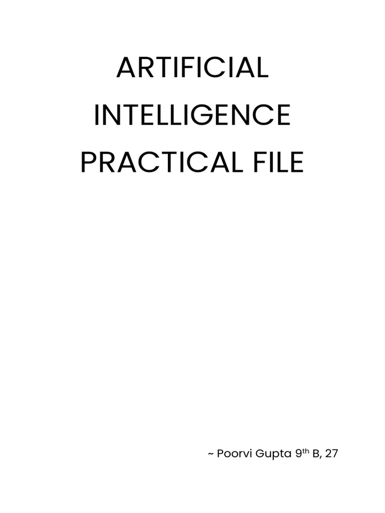 Artificial Intelligence Practical File | PDF | Area | Fahrenheit