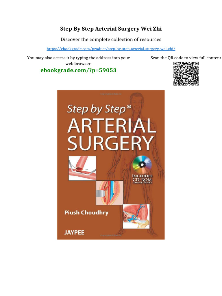 Step by Step Arterial Surgery Wei Zhi full | PDF | Negotiation ...