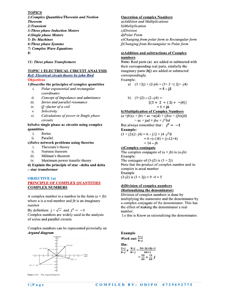 Circuit Analysis Topic 1 | PDF