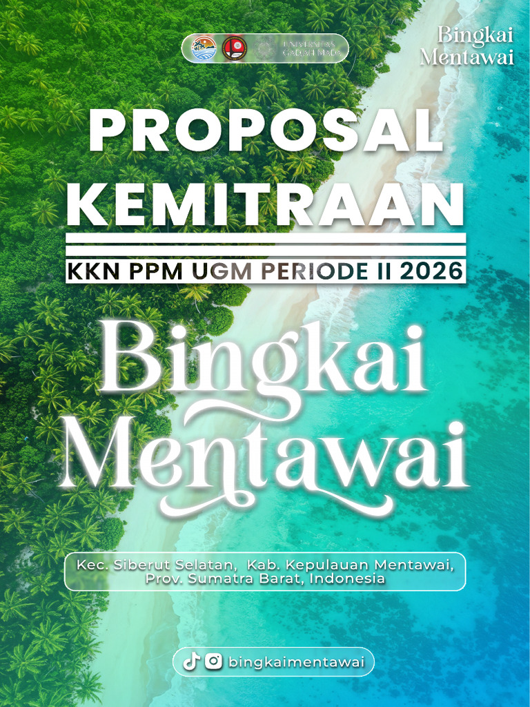 Proposal Kemitraan Tim KKN-PPM UGM Bingkai Mentawai Periode II 2026 | PDF