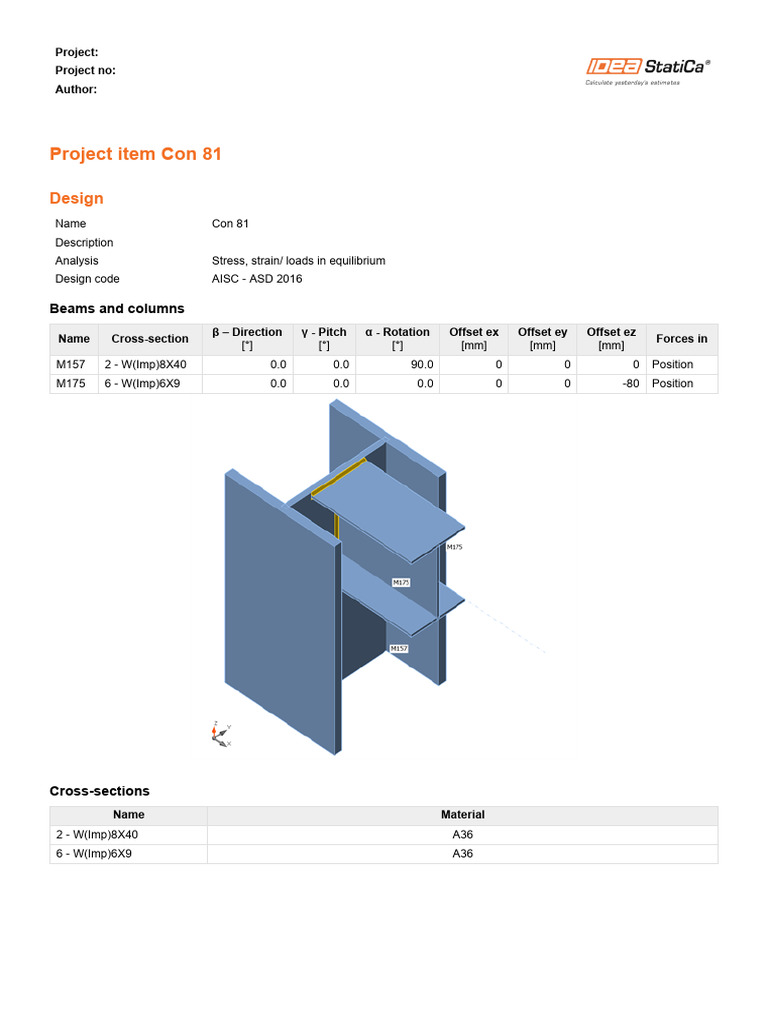 Connection Roof Beam To Webpdf | PDF | Mechanical Engineering | Solid ...
