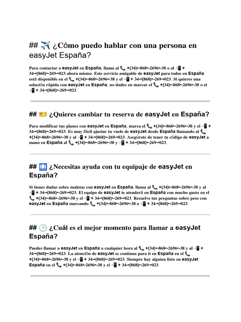 ó?? ????? ?????? ??? ??? ??????? ?? Easyjet España? | PDF
