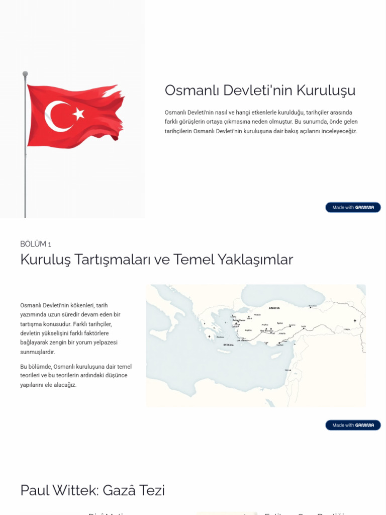 Osmanli Devletinin Kurulusu | PDF