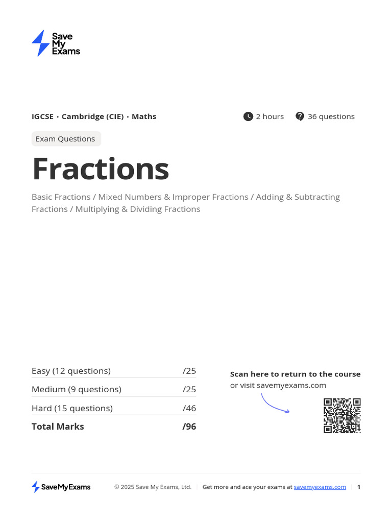 Fractions CPd8KBSdfMbxSc3c | PDF | Mathematics | Discrete Mathematics