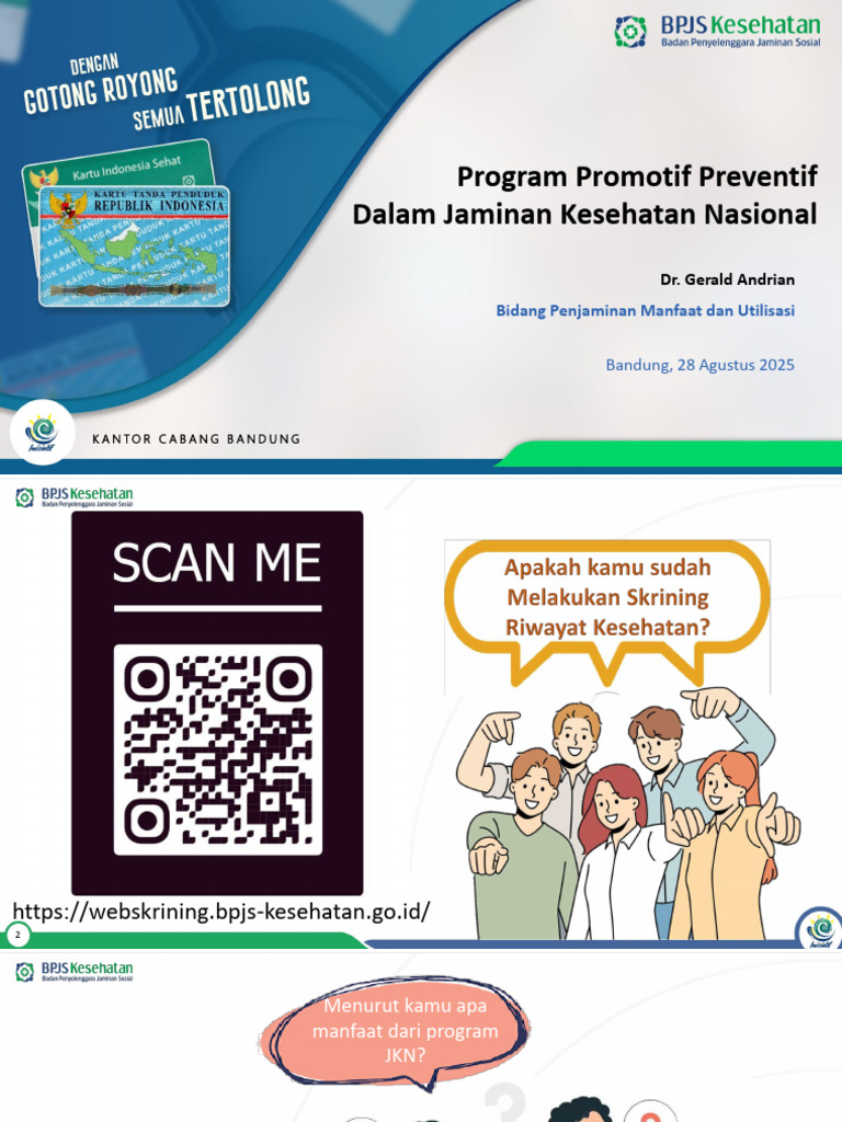 Sosialisasi Promotif Preventif 2025 | PDF