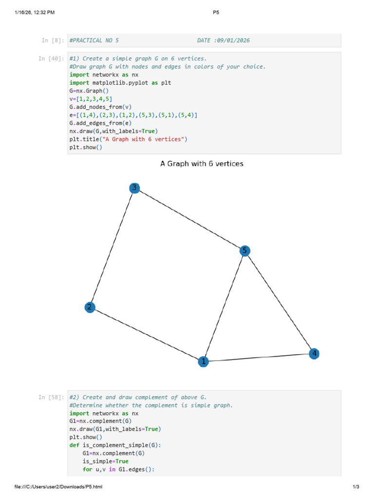 Import As Import As: in (8) : in | PDF | Graph Theory | Mathematical ...