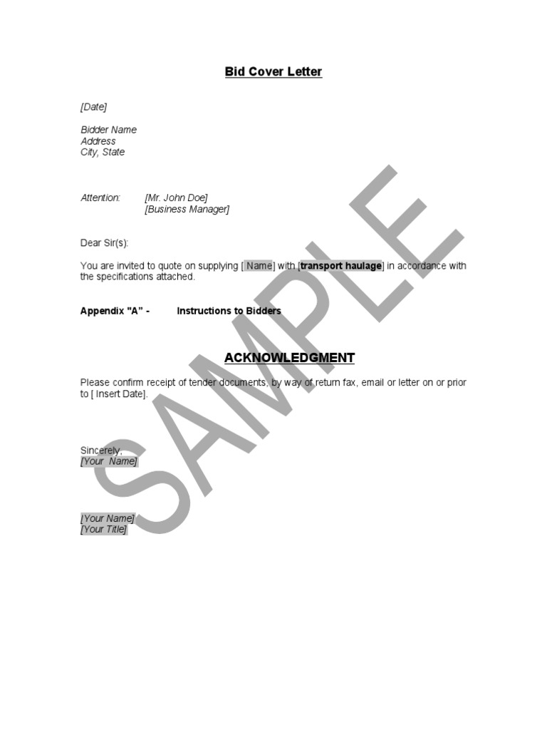 R56a Request For Transport Quotation LetterRFQ SAMPLE