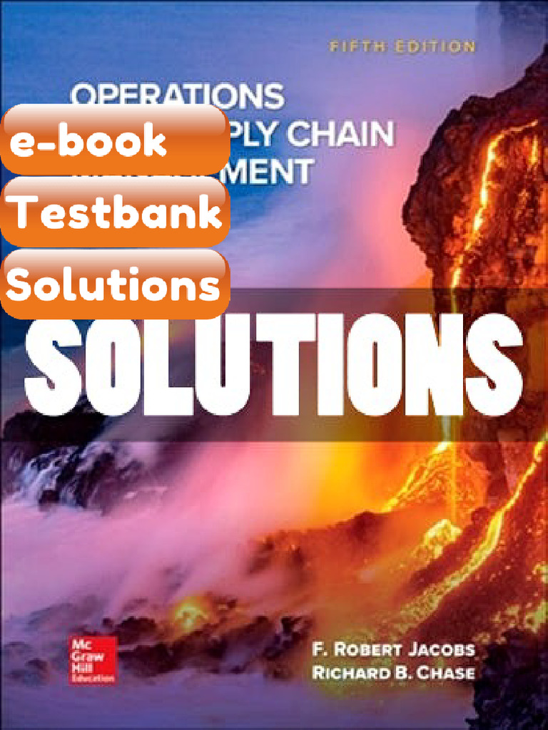 Testbank Operations and Supply Chain Management 5th Edition Jacobs Fast ...