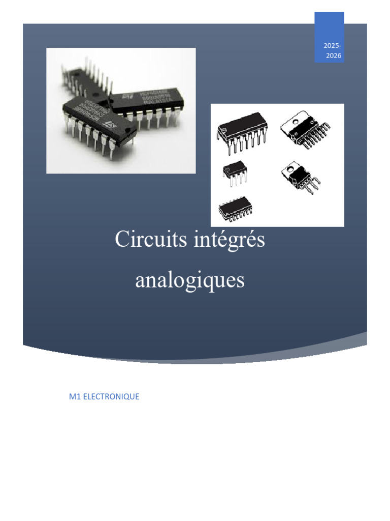 Circuits Intégrés Analogiques | PDF | Circuit intégré | Circuit ...