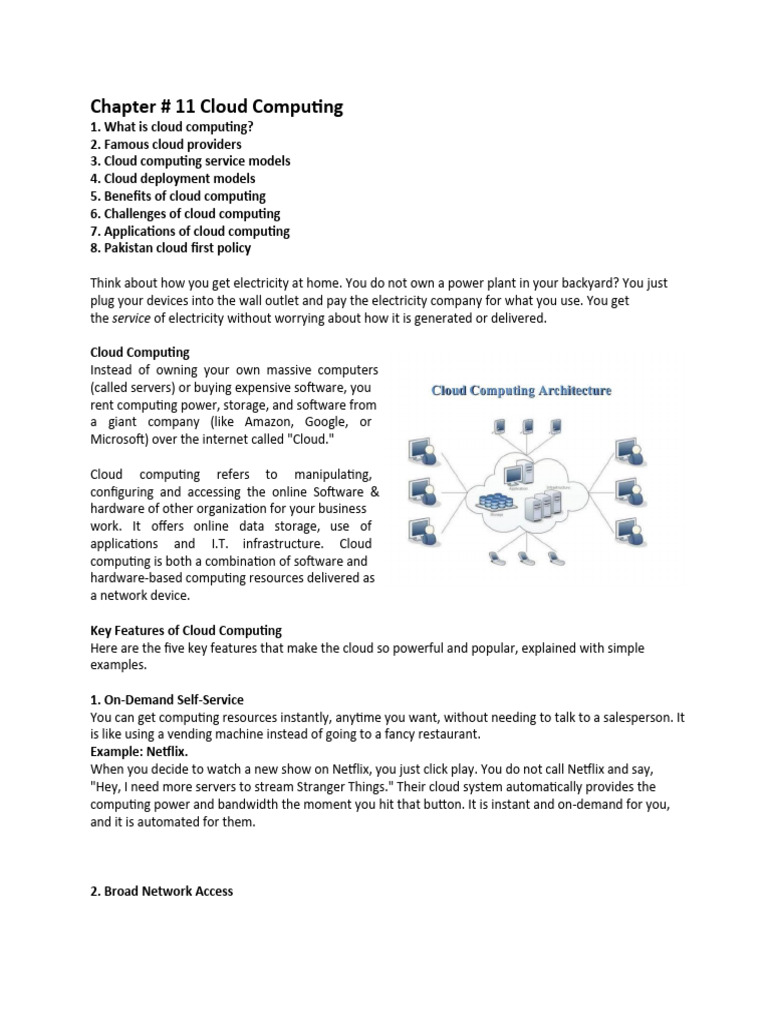 11 - Chapter # 11 Cloud Computing | PDF | Cloud Computing | Software As ...