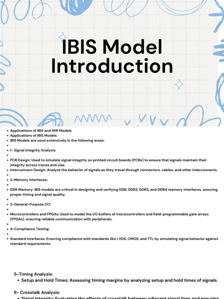 Applications of IBIS and AMI Models Applications of IBIS Models IBIS ...