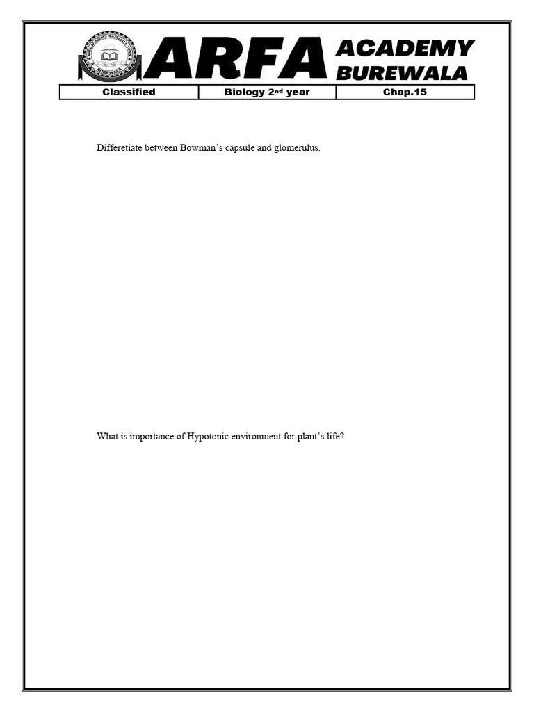 chap 15 | PDF | Kidney | Physiology