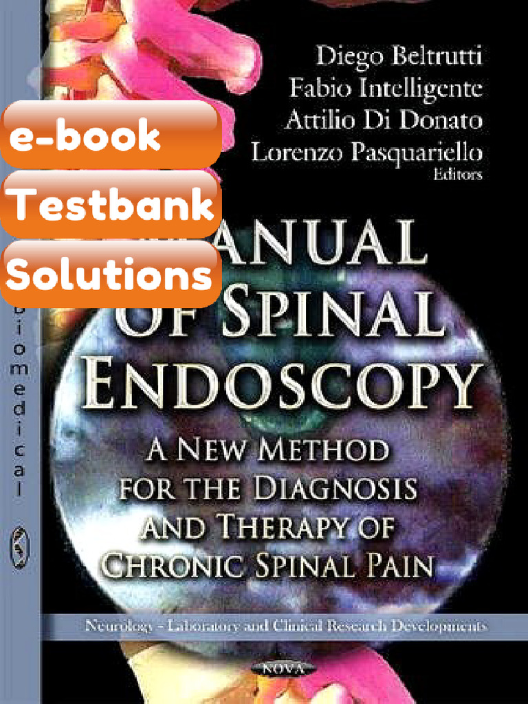 Testbank Manual of Spinal Endoscopy a New Method for the Diagnosis and ...