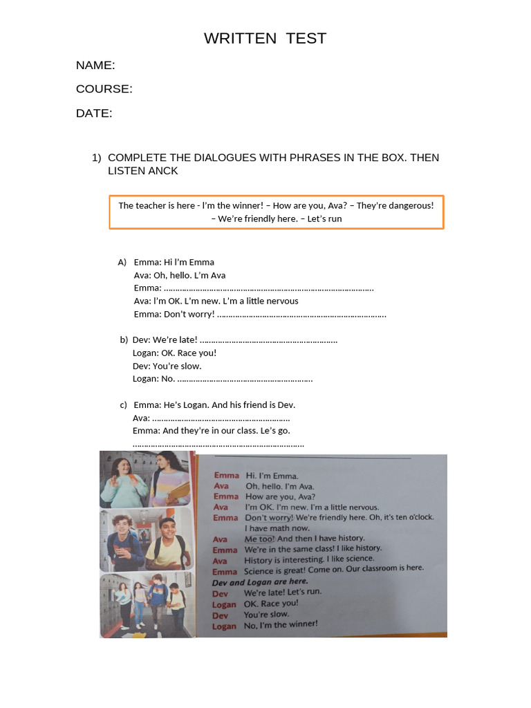Written Test-1 | PDF