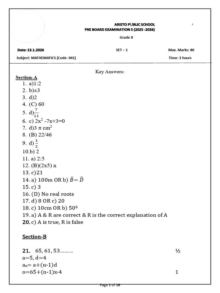 PB 5 Set1 Answer Key | PDF | Elementary Mathematics | Geometric Shapes
