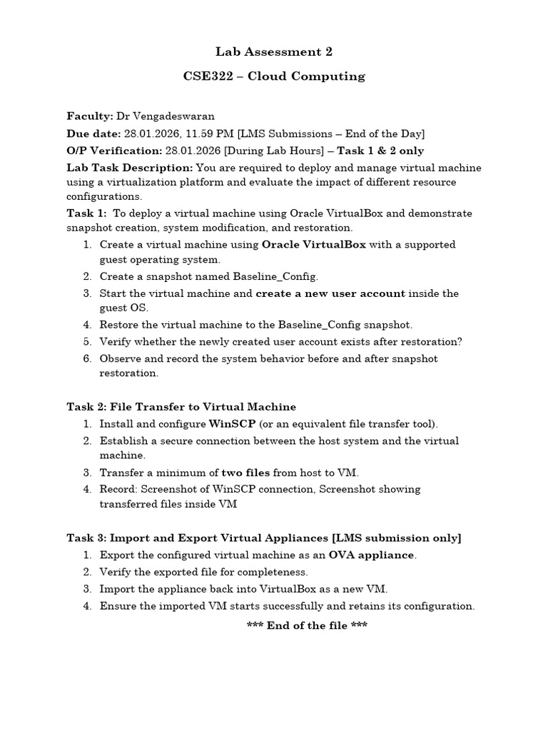 Lab Assessment 2 | PDF