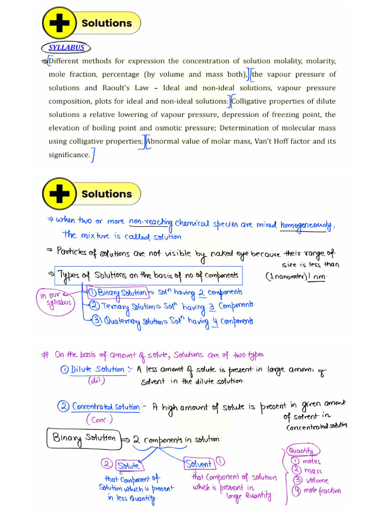Solution Notes | PDF