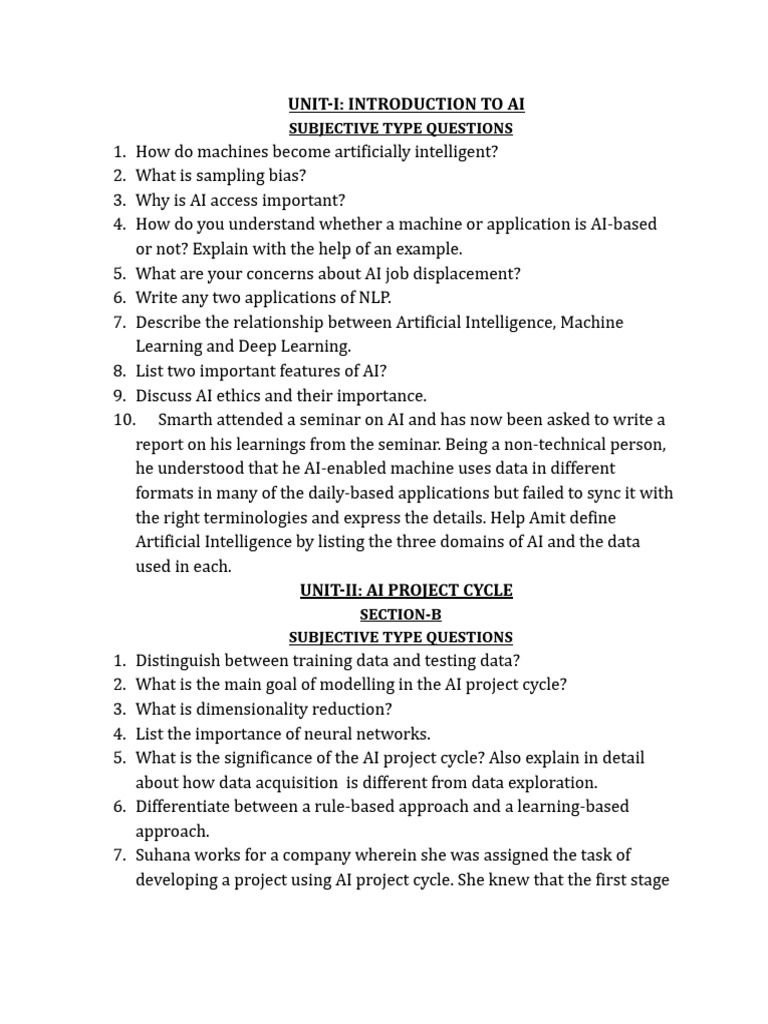 Ai Half Yearly Worksheet 2 | PDF | Artificial Intelligence ...