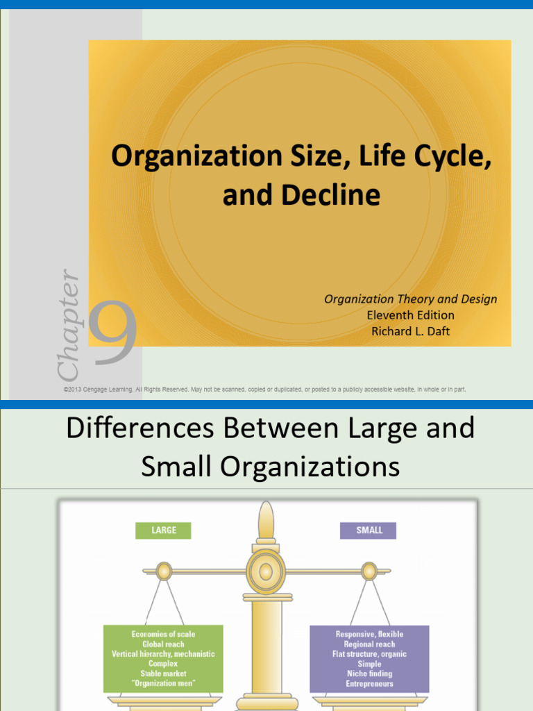 Chapter9 Organization Size, Life Cycle, And Decline | PDF | Bureaucracy ...