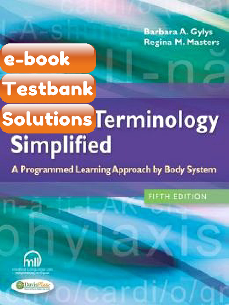 Testbank Medical Terminology Simplified a Programmed Learning Approach ...