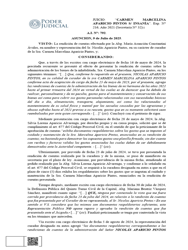 Aprob. cuentas [216-21] | PDF | Responsabilidad