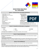 Material Safety Datasheet of Zinc Sulfide