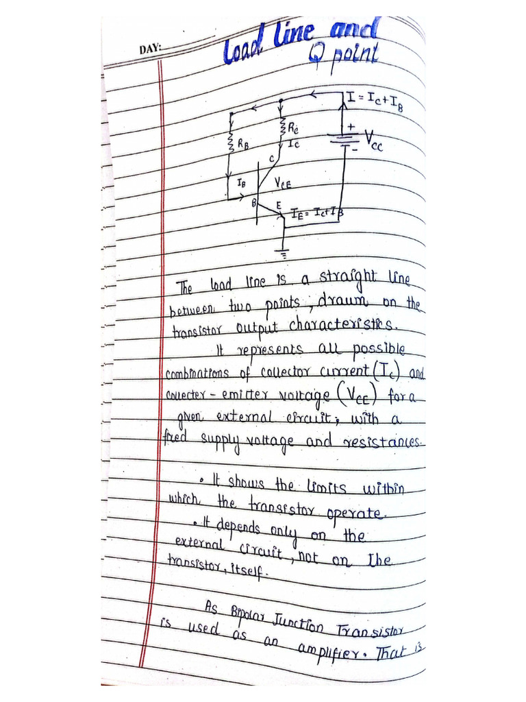 Load Line and Q Point | PDF